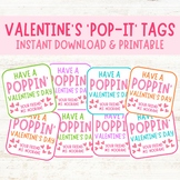Valentines Day Gift Tags, Pop-it Gift Tags, Popit gift, Va