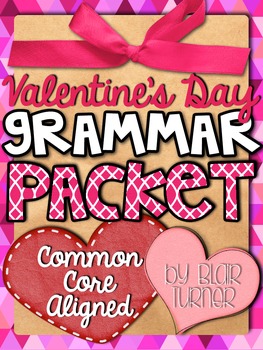 Preview of Valentine's Day Grammar Packet