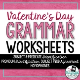 Valentine's Day Grammar Worksheets