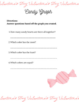 Preview of Valentines Day Graph Questions NO PREP