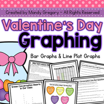Preview of Valentine's Graphing: Bar Graphs and Line Plot Graphs