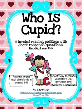 Preview of Valentines Day Guided Reading Passage- Cupid