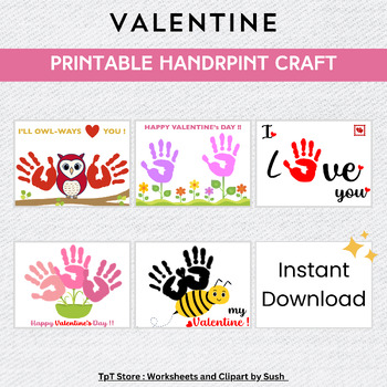 Valentine Characters Paper Craft for Kids » Preschool Toolkit
