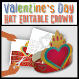 Valentines Day Hat Editable Crown