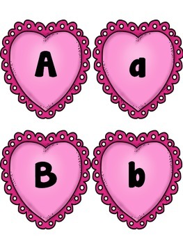 Valentine's Day - Heart Alphabet Header by RclassroomsRus | TpT