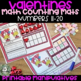 Valentines Day Heart Counting Mats | Math Centers Kinderga