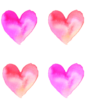 Preview of Valentines Day Heart Prints