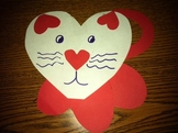 Valentine's Day Heart Shaped Cat