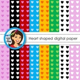 Valentine's Day Digital Paper {Hearts}