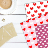 Valentine's Day Hearts Digital Papers