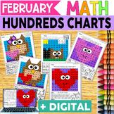 Valentines Day Hundred Charts | Math Centers | Math Review