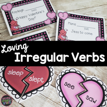 Preview of Valentine's Day Irregular Past Tense Verbs