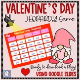 Valentines Day Jeopardy Game using Google Slides