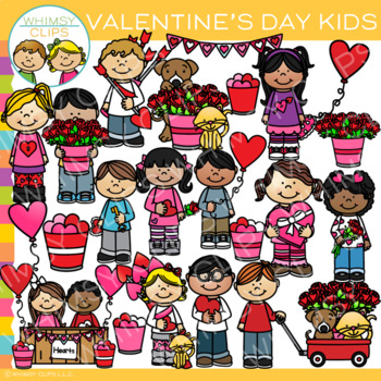 Preview of Valentine's Day Kids Clip Art