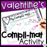 Valentines Day Kindness Activity Complimat Compliment Less