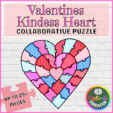 Valentines Day Kindness Heart Collaborative Poster Puzzle 