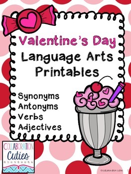 Preview of Valentine's Day Language Arts Printables FREEBIE Pack
