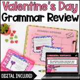 Valentine's Day Grammar Task Cards | Digital Valentine's D