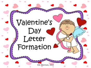 Preview of Valentine's Day Letter Formation Pack - Handwriting Made Fun!