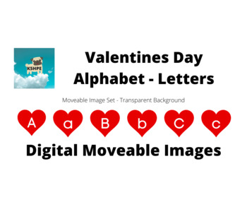 Valentine Digital Alphabet Love Printable Letter Love Clipart