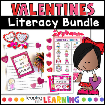 Preview of Valentines Day Literacy Games and Writing for Kindergarten