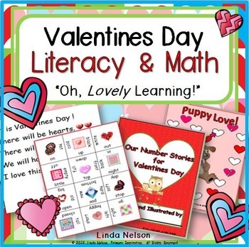 Preview of Valentines Day Literacy and Math