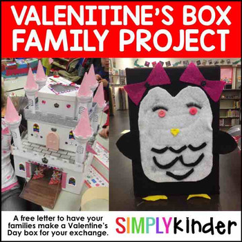 Preview of Valentine's Day Box Family Project