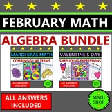 Valentines Day Mardi Gras February Math Activities