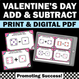 Valentines Day Math Games Addition and Subtraction Within 