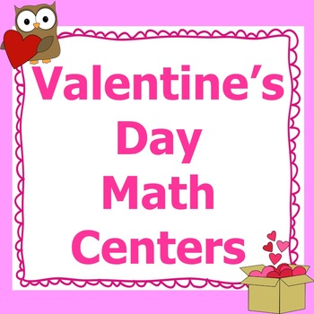 Preview of Valentines Day Math Centers 3rd Grade *Common Core*