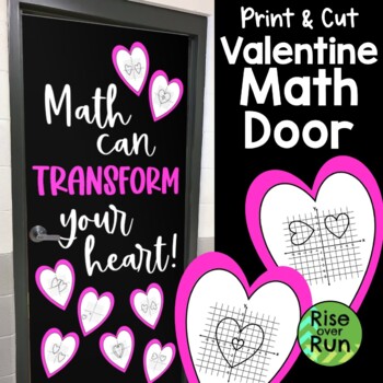 Preview of Valentines Day Math Door or Bulletin Board Design