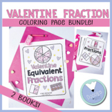 Valentines Day Math Fraction Coloring Pages Mini Bundle