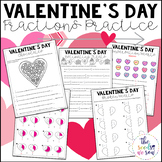 Valentines Day Math | Fractions Practice