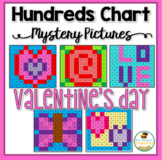 Valentine's Day Math Hundreds Chart Mystery Pictures