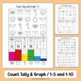 Valentines Day Math I Spy Worksheet Count and Graph Tally 