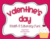 Valentine's Day Math Literacy Games Centers