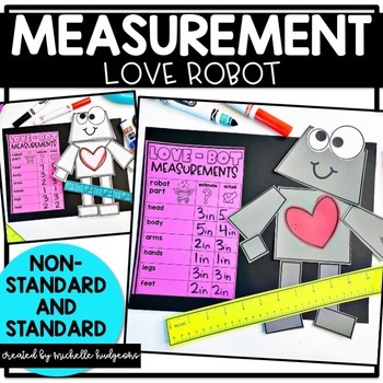 Valentine's Day Cube Measuring Non Standard Measurement for Preschool