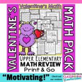 Valentine's Day Math : Worksheets : 4th Grade Math Review 