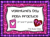 Valentine's Day Math Practice (3rd-4th)