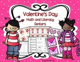 Valentine's Day Math and Literacy Centers Common Core Aligned