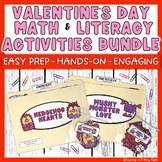Valentines Day Math and Literacy Centers - Preschool File 