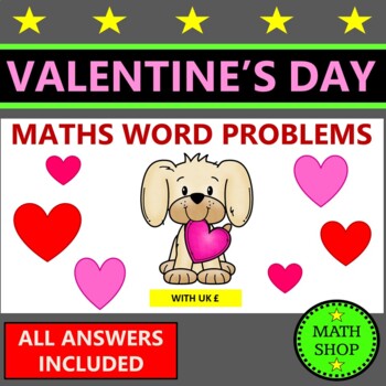 Preview of Valentines Day Maths Word Problems