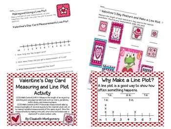Preview of Valentine’s Day Measuring and Line Plot Activity