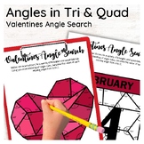 Valentines Day Missing Angles in Triangles & Quadrilateral
