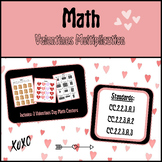 Valentines Day Multiplication Math Centers