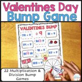 Valentines Day Multiplication and Division Bump Games