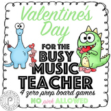 Valentine's Day Music Game Bundle: no pink allowed!