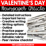 Valentine's Day Newspaper Article (writing options, templa