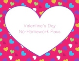 Valentine's Day No-Homework Pass