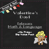 Valentine's Day Math and Literacy | Valentine's Day Activi